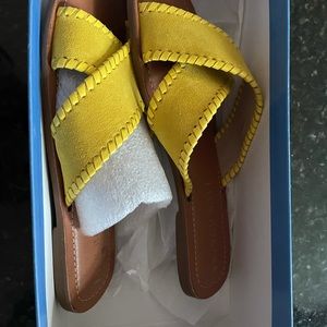 Jack Rogers Yellow Slide NWOT